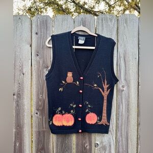 Vintage USA Halloween fall vest